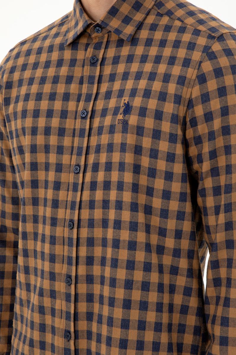 Erkek Sarı Uzun Kollu Gömlek