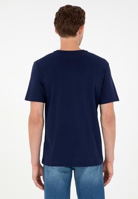 Erkek Lacivert Basic Tişört - 50284640038