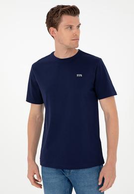 Erkek Lacivert Basic Tişört - 50284640038