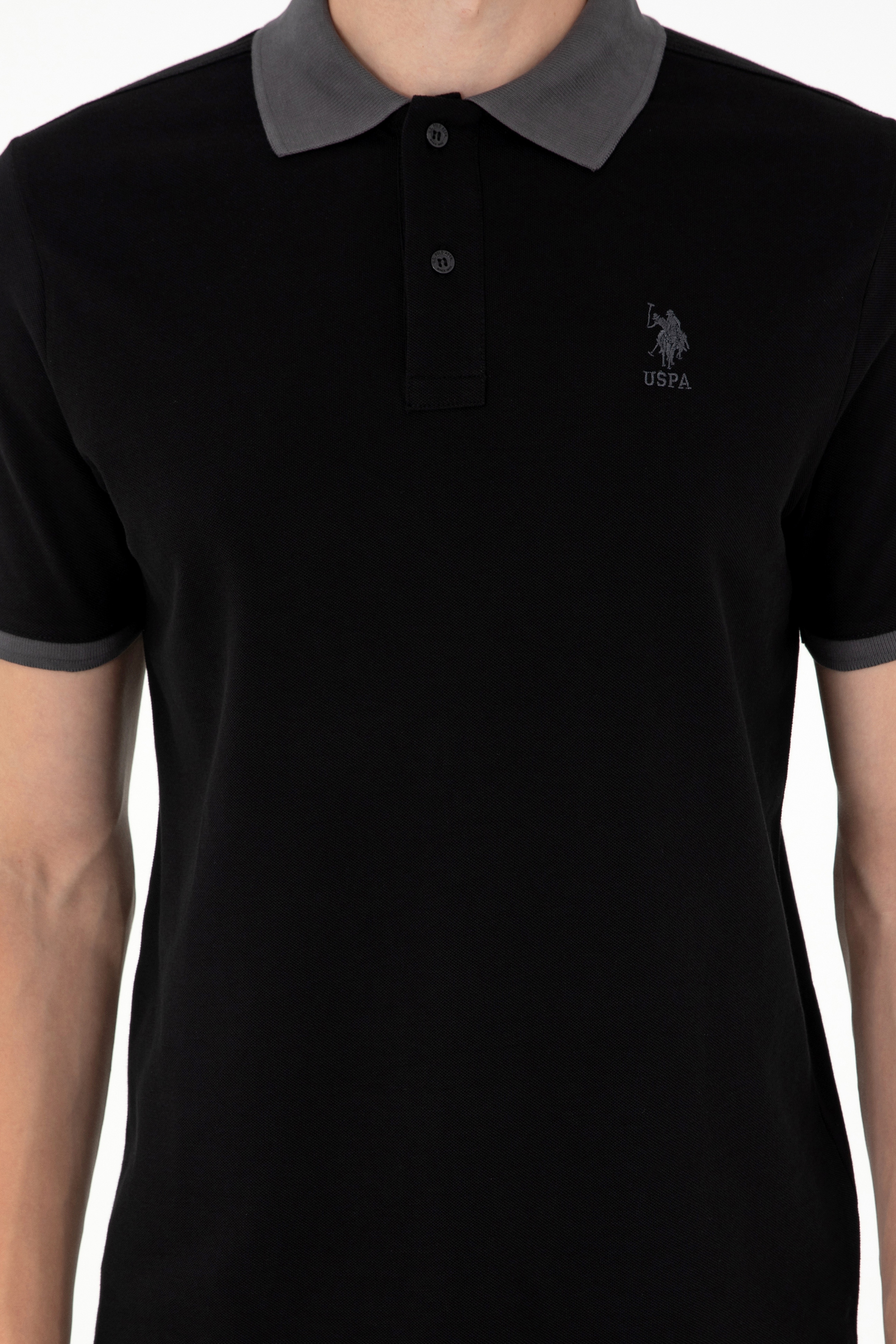 Erkek Siyah Basic Tişört - Image 6
