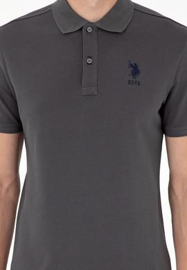 Erkek Antrasit Basic Tişört - 50284633196