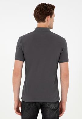 Erkek Antrasit Basic Tişört - 50284633196