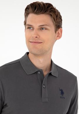 Erkek Antrasit Basic Tişört - 50284633196