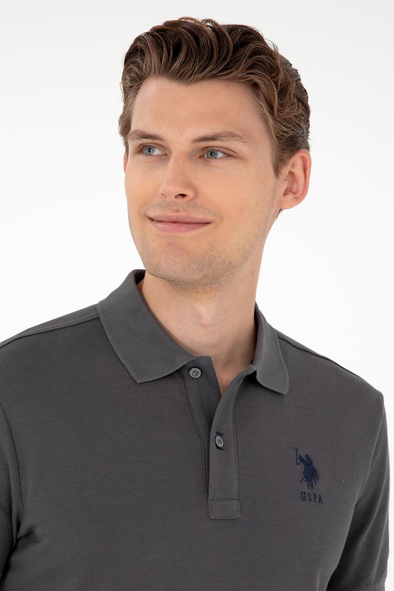 Erkek Antrasit Basic Tişört - 50284633196