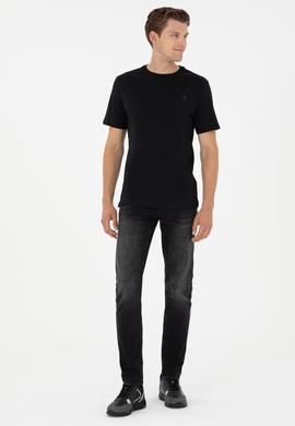 Erkek Siyah Basic Tişört - 50294224013