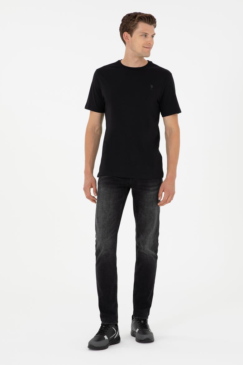 Erkek Siyah Basic Tişört - 50294224013