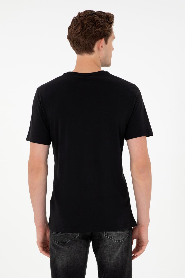 Erkek Siyah Basic Tişört - 50294224013