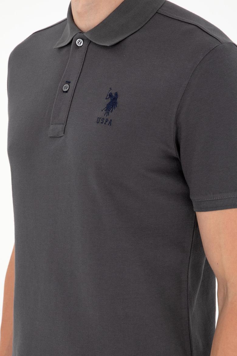 Erkek Antrasit Basic Tişört - 50284633196