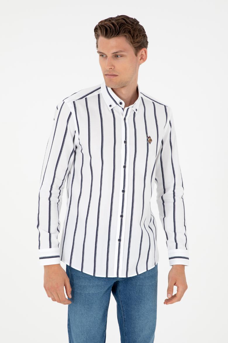 Erkek Lacivert Uzun Kollu Gömlek - 50292089002