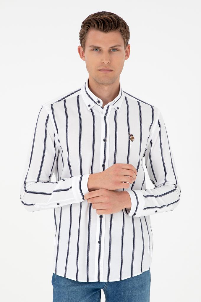 Erkek Lacivert Uzun Kollu Gömlek