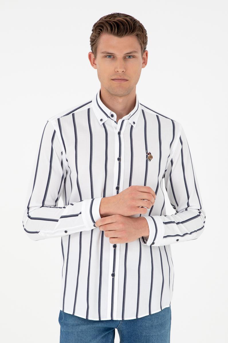 Erkek Lacivert Uzun Kollu Gömlek