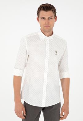 Erkek Açık Haki Uzun Kollu Gömlek - 50292113014