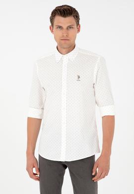 Erkek Açık Haki Uzun Kollu Gömlek - 50292113014