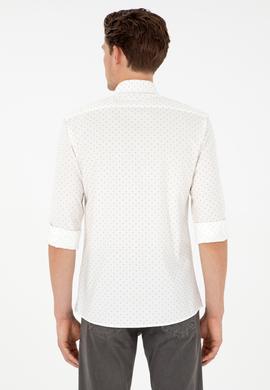 Erkek Açık Haki Uzun Kollu Gömlek - 50292113014