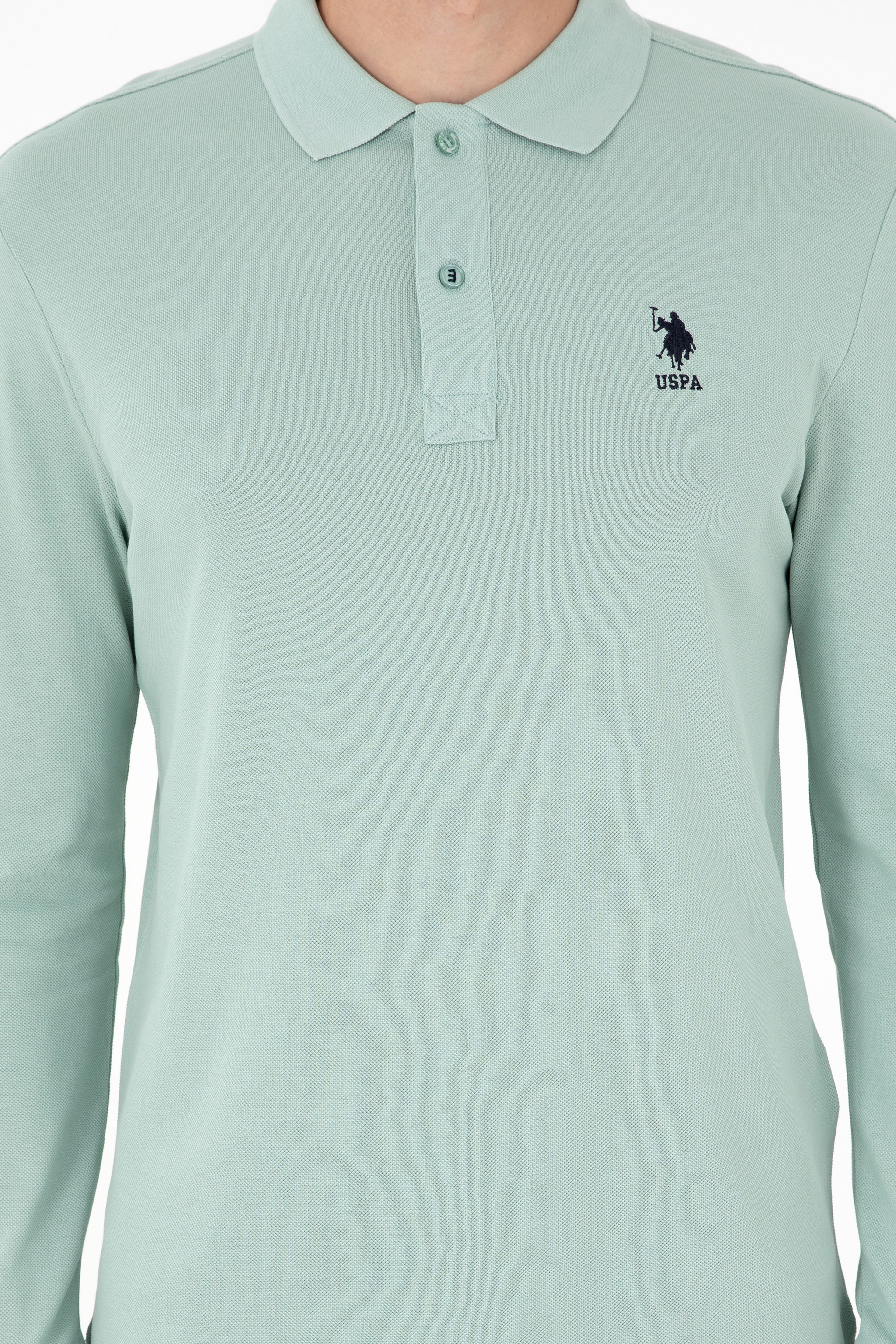 Erkek Su Yeşili Basic Sweatshirt
