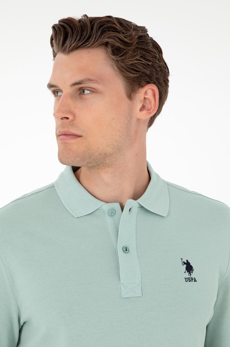 Erkek Su Yeşili Basic Sweatshirt