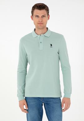 Erkek Su Yeşili Basic Sweatshirt - 50289062316