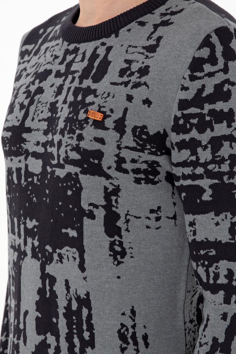 Erkek Regular Fit Bisiklet Yaka Lacivert Kazak - 50293153001