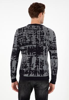 Erkek Regular Fit Bisiklet Yaka Lacivert Kazak - 50293153001