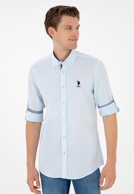 Erkek Açık Mavi Uzun Kollu Gömlek - 50291240023