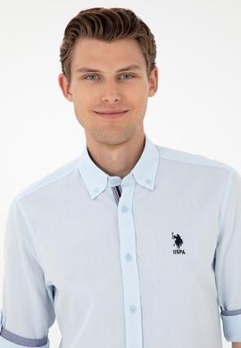 Erkek Açık Mavi Uzun Kollu Gömlek - 50291240023