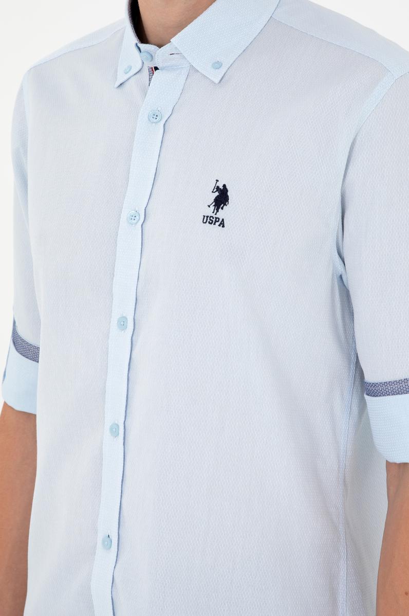 Erkek Açık Mavi Uzun Kollu Gömlek