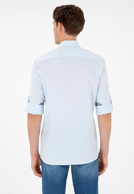 Erkek Açık Mavi Uzun Kollu Gömlek - 50291240023