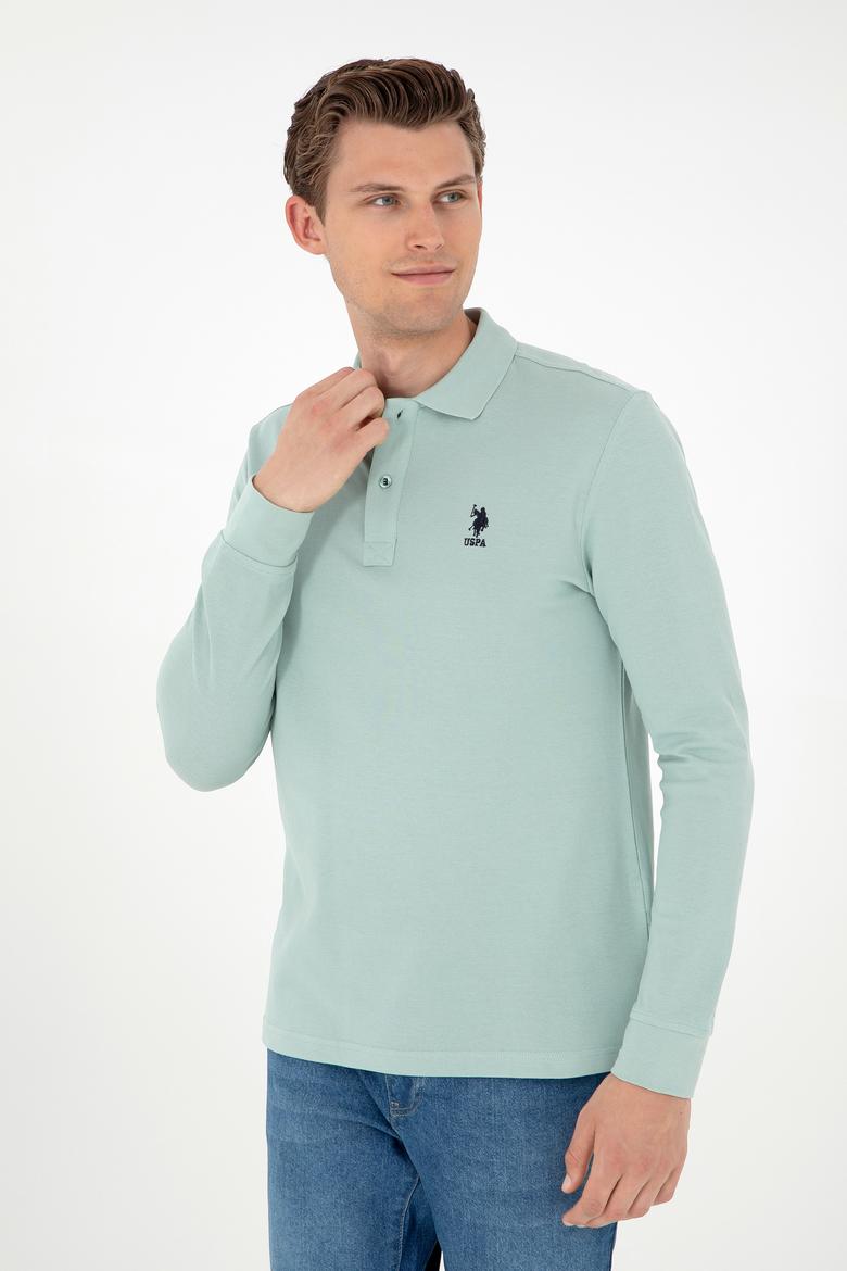 Erkek Su Yeşili Basic Sweatshirt - 50297904020