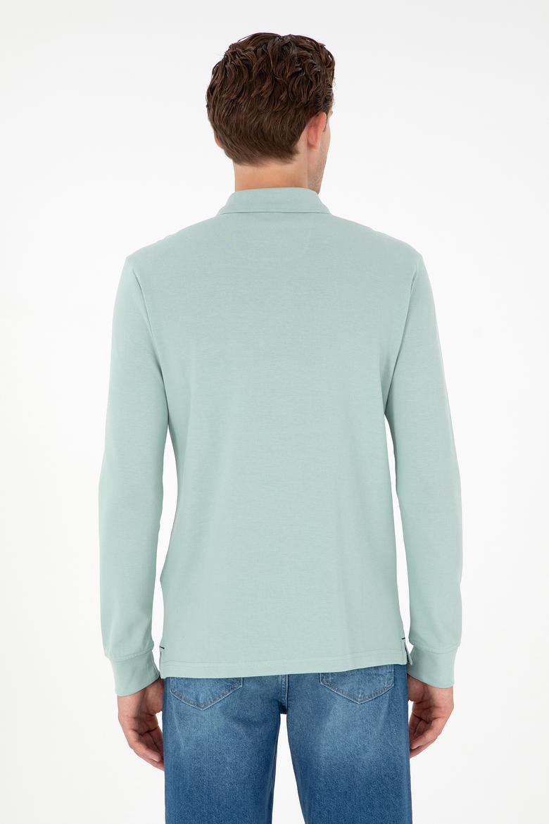 Erkek Su Yeşili Basic Sweatshirt - 50297904020