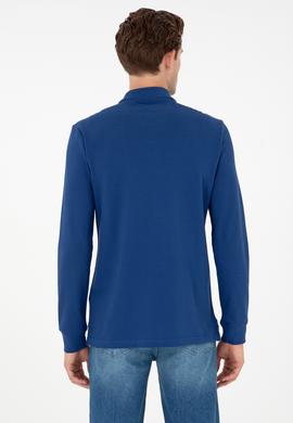 Erkek İndigo Basic Sweatshirt - 50289062335