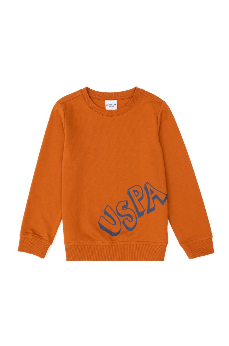 Erkek Çocuk Tarçın Bisiklet Yaka Sweatshirt