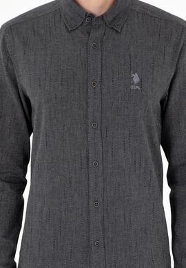 Erkek Antrasit Uzun Kollu Gömlek - 50292424005