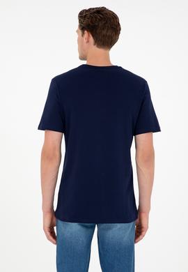 Erkek Lacivert Basic Tişört - 50294224037