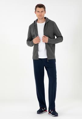 Erkek Antrasit Melanj Örme Hırka - 50289025017