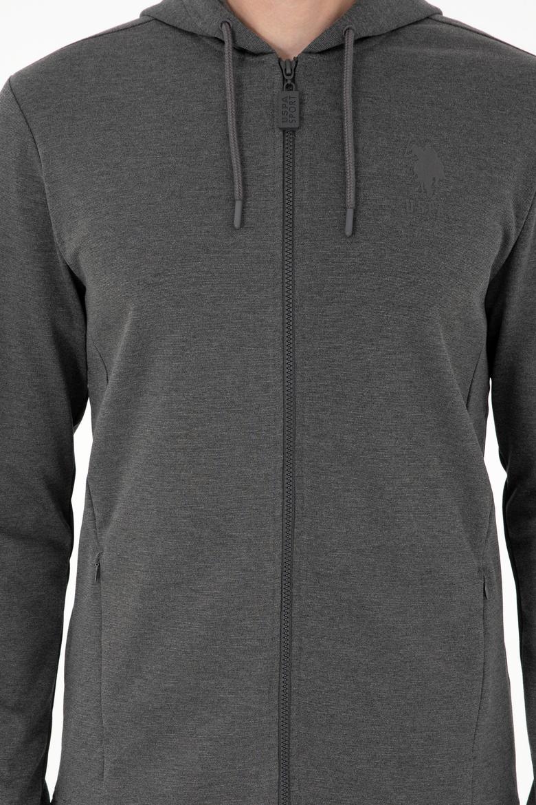 Erkek Antrasit Melanj Örme Hırka - 50289025017