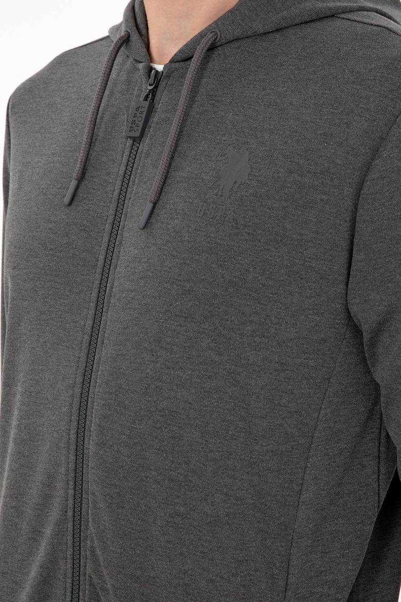 Erkek Antrasit Melanj Örme Hırka - 50289025017