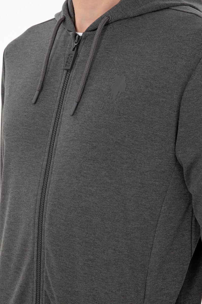 Erkek Antrasit Melanj Örme Hırka