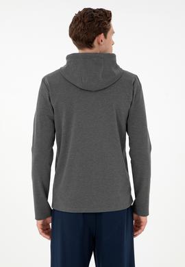 Erkek Antrasit Melanj Örme Hırka - 50289025017