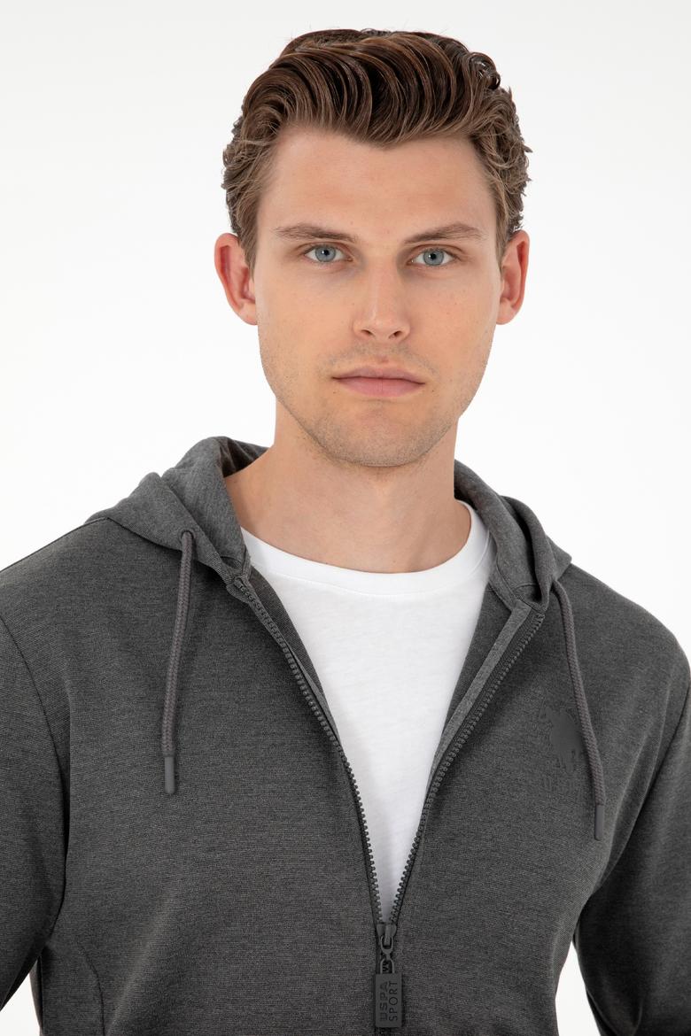 Erkek Antrasit Melanj Örme Hırka - 50289025017