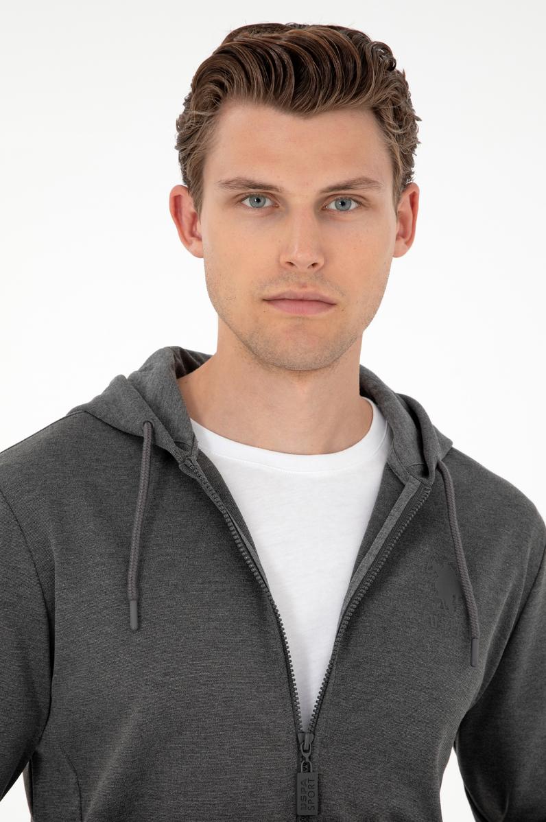 Erkek Antrasit Melanj Örme Hırka