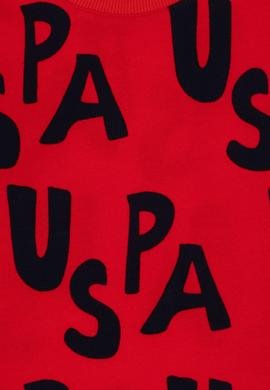 Erkek Çocuk Kırmızı Bisiklet Yaka Sweatshirt - 50293634003