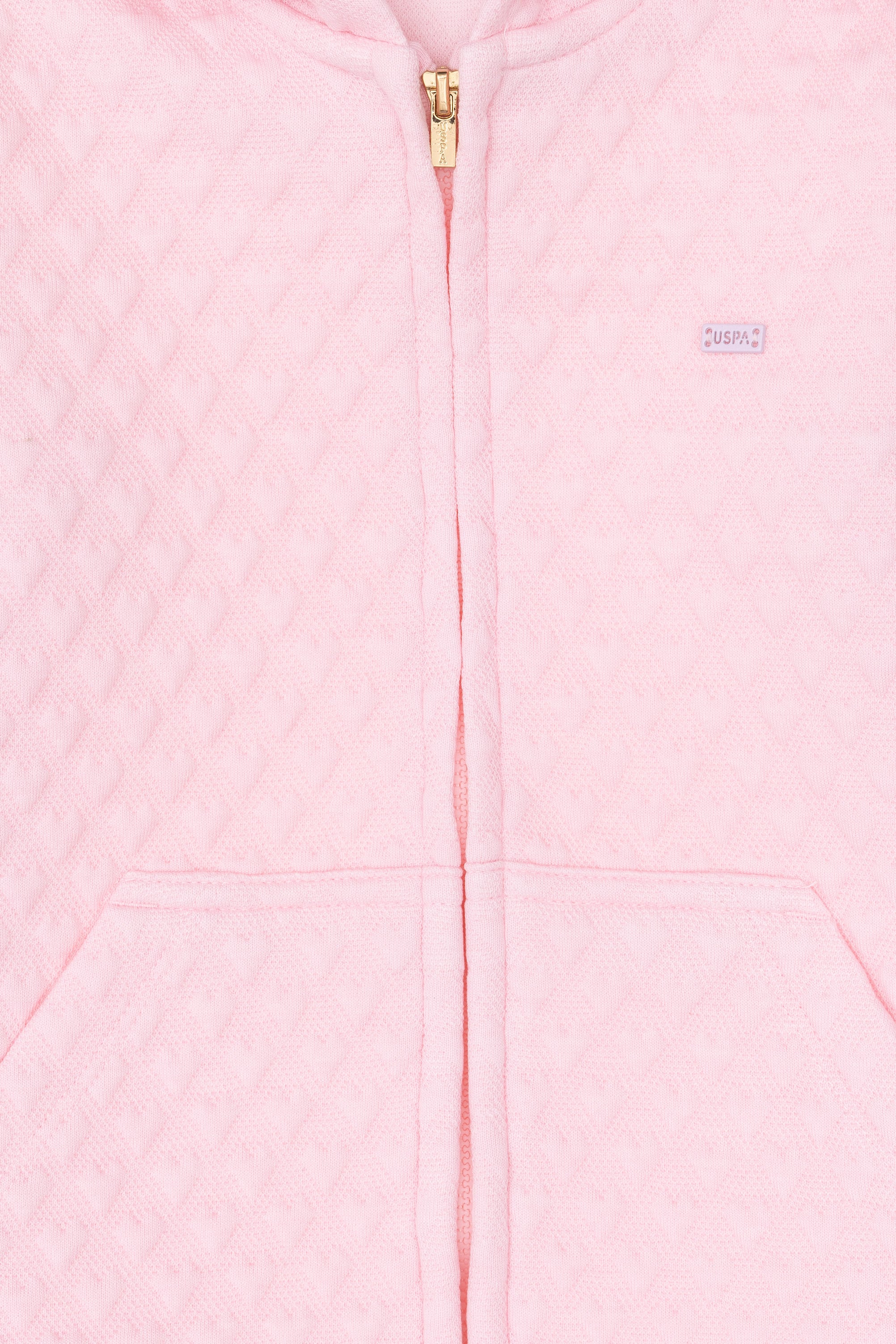 Kız Çocuk Pembe Fermuarlı Sweatshirt