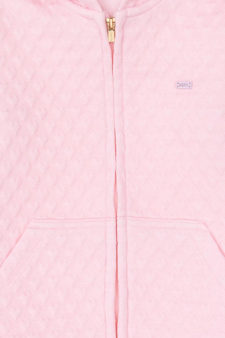 Kız Çocuk Pembe Fermuarlı Sweatshirt - 50297311011
