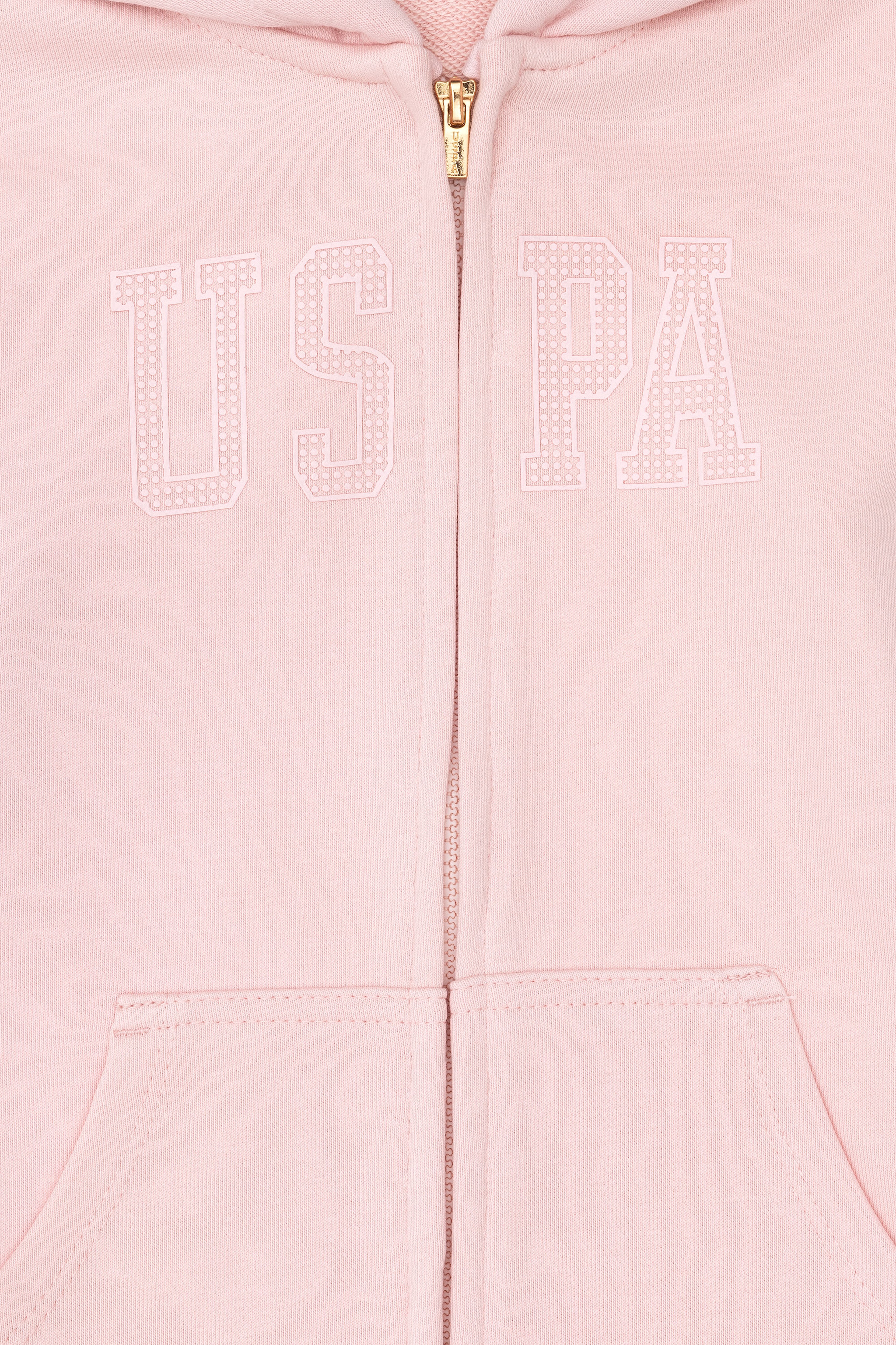 Kız Çocuk Açık Pembe Kapüşonlu Basic Sweatshirt - Image 3