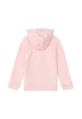 Kız Çocuk Açık Pembe Kapüşonlu Basic Sweatshirt - 50292507083