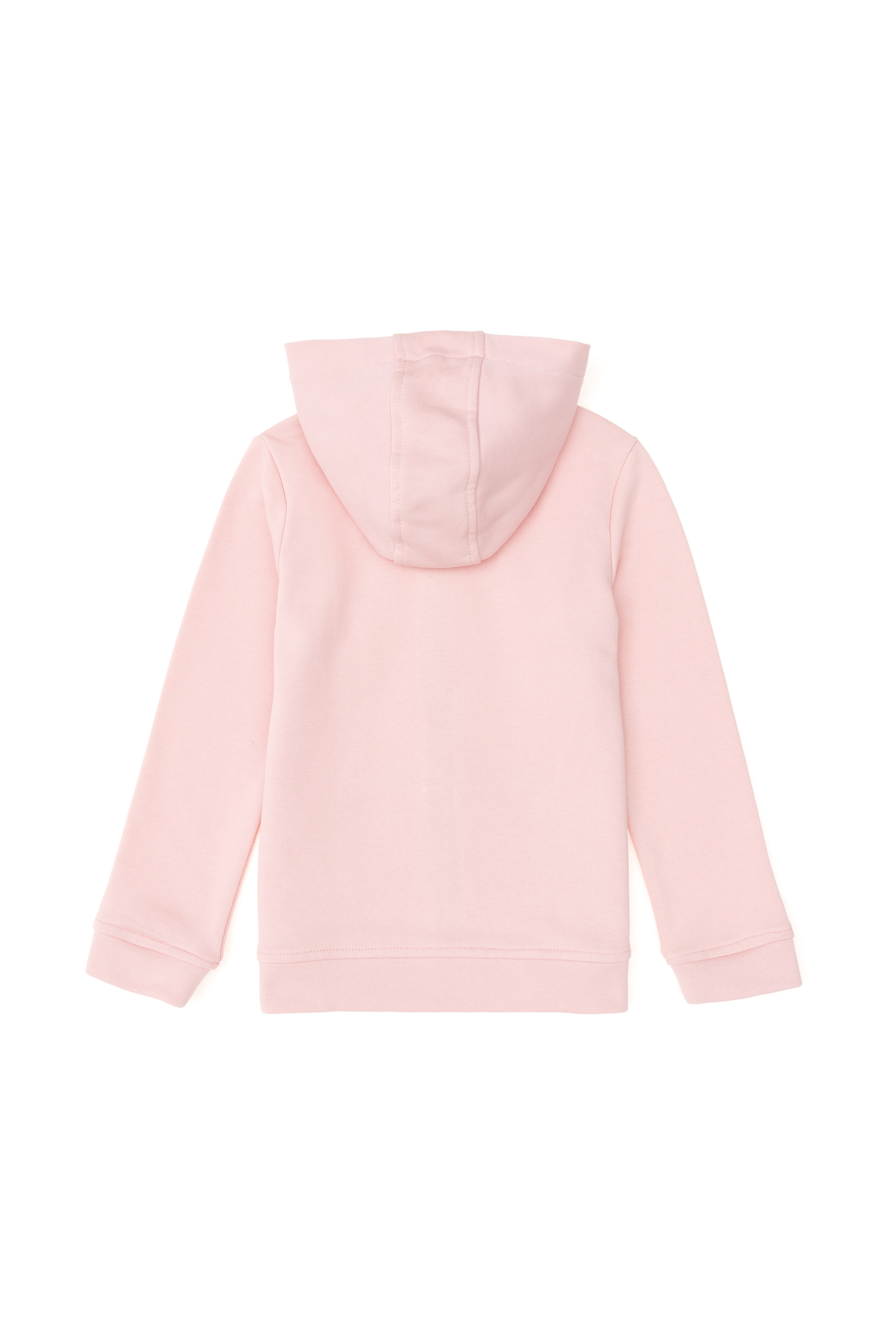 Kız Çocuk Açık Pembe Kapüşonlu Basic Sweatshirt