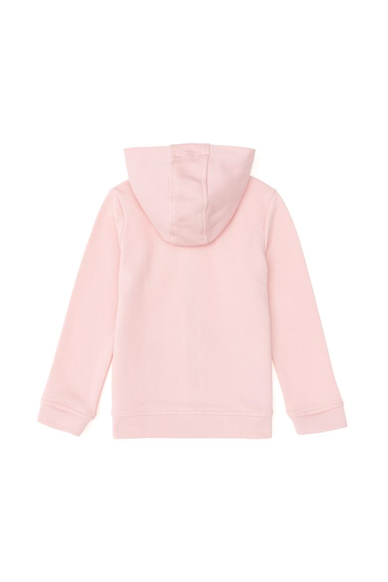Kız Çocuk Açık Pembe Kapüşonlu Basic Sweatshirt - 50292507083