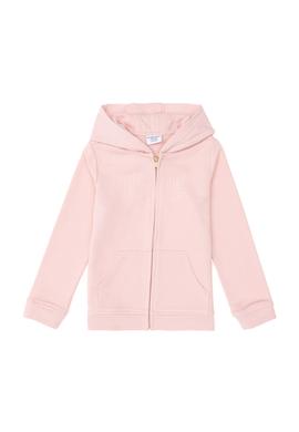 Kız Çocuk Açık Pembe Kapüşonlu Basic Sweatshirt - 50292507083