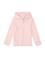 Kız Çocuk Açık Pembe Kapüşonlu Basic Sweatshirt