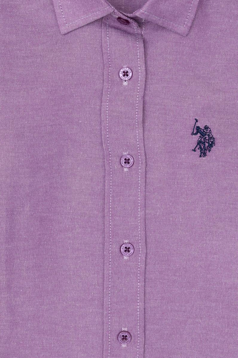 Kız Çocuk Menekşe Uzun Kollu Gömlek